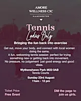 Tennis event ladies only