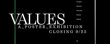 VALUES :: A Poster Exhibition :: Closing