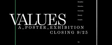 VALUES :: A Poster Exhibition :: Closing