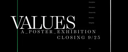 VALUES :: A Poster Exhibition :: Closing