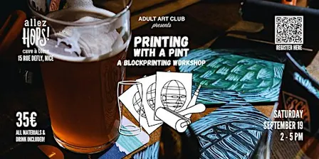 Printing and Beer-Tasting Workshop at Micro Brewery (Nice, FR)