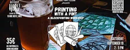 Printing and Beer-Tasting Workshop at Micro Brewery (Nice, FR)