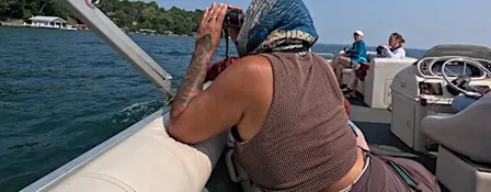 Birdwatching on a Boat w/a Canal & River History