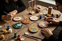 Slow Sunday Workshop - Hand Painted Wooden Slices