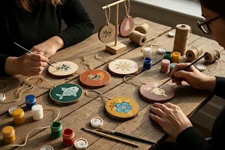 Slow Sunday Workshop - Hand Painted Wooden Slices