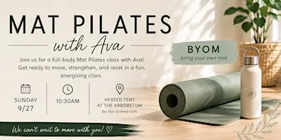 Mat Pilates with Ava at The Arboretum