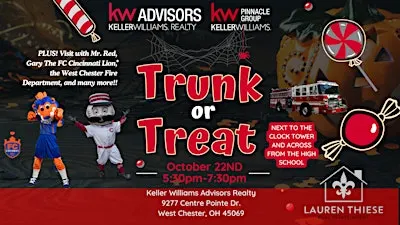 KW Advisors Trunk or Treat with Mr. Red & Gary The FC Lion Mascots!