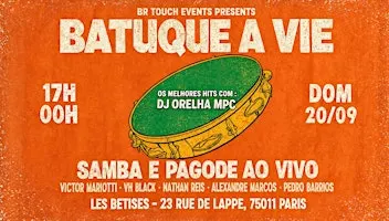 BATUQUE À VIE — Samba & Pagode ao vivo + DJ Set