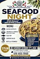 Seafood Night at The London Marconi Club