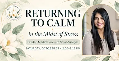 Returning to Calm in the Midst of Stress