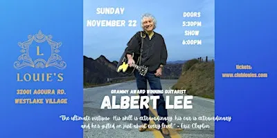 Grammy-Winning Guitarist Albert Lee Returns to Club Louie’s