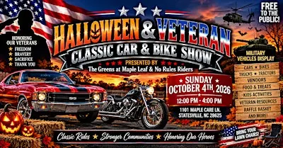 Halloween & Veteran Classic Bike & Car Show