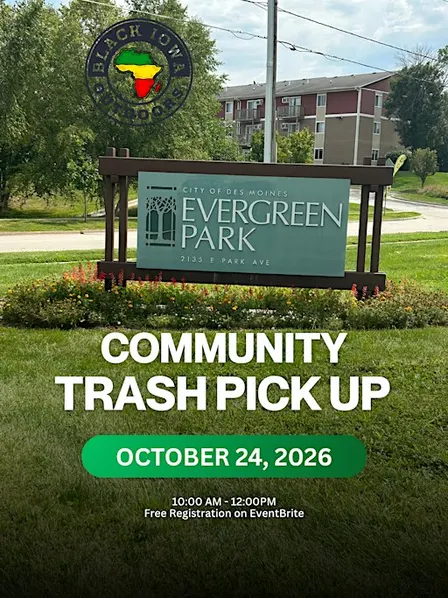 Community Trash Pick Up at Evergreen Park