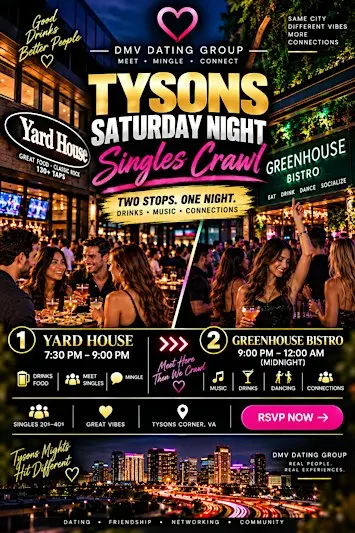 Saturday Night Tyson's Corner Bar Crawl