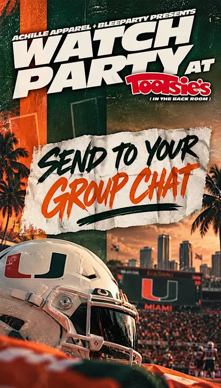 Achille Apparel & BLeeParty UM Watch Party at Tootsie’s