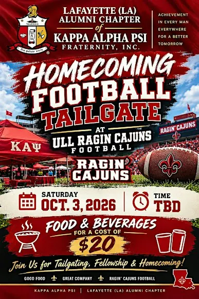 Kappa Tailgate - ULL Homecoming 2026