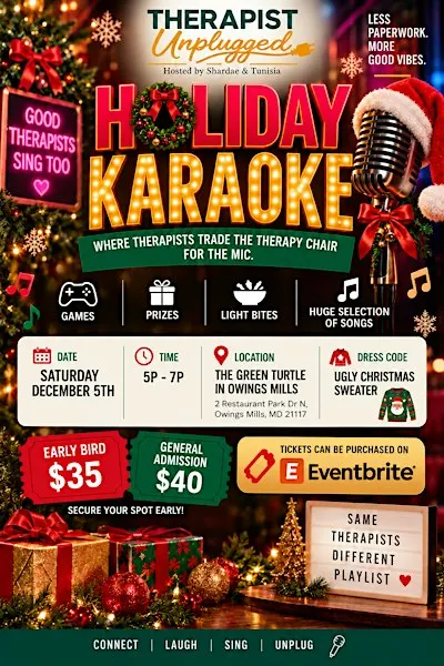 Therapist Unplugged: Holiday Karaoke