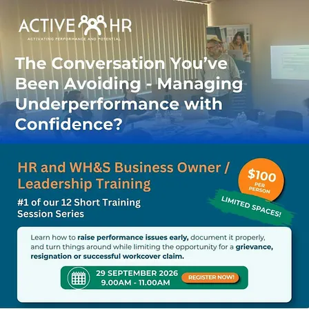 Session 1: HR and WH&S Business Owner / Leadership Training
