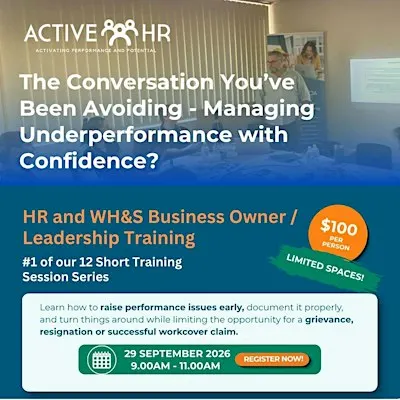 Session 1: HR and WH&S Business Owner / Leadership Training