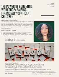 The Power Of Budgeting Workshop: Raising Financially Confident Children