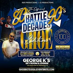 The Official Battle Of The Decades GHOE Edition- 80s 90s