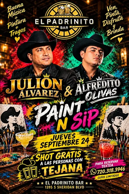 Paint N Sip Julion Alvarez & Alfredito Olivas Edition