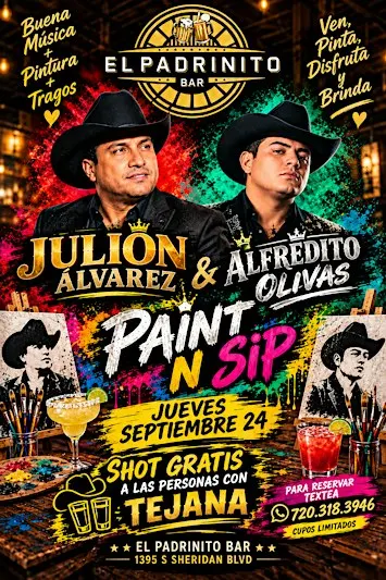 Paint N Sip Julion Alvarez & Alfredito Olivas Edition