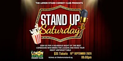 Stand Up Saturday | Saturday, 19th SEPTEMBER 2026 @ The Lemon Stand