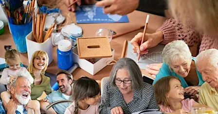 Intergenerational Card Making