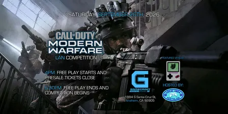 MODERN WARFARE 2019 LAN COMPETITION AT GAMECRAFT IN ANAHEIM, CA!