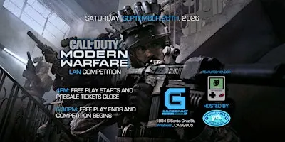 MODERN WARFARE 2019 LAN COMPETITION AT GAMECRAFT IN ANAHEIM, CA!