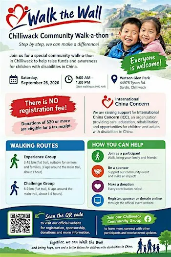 Walk the wall walk a thon for International China Concern