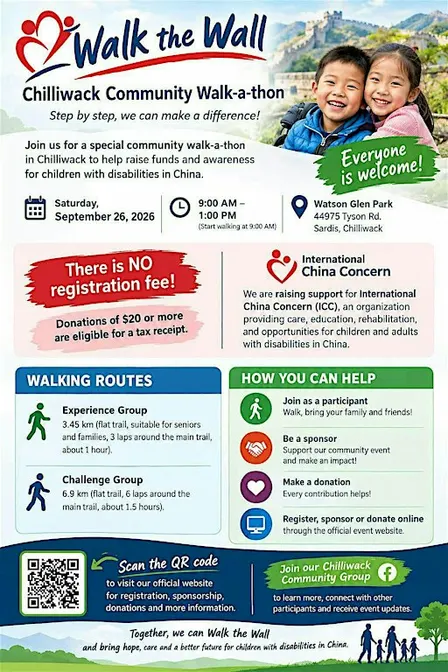 Walk the wall walk a thon for International China Concern