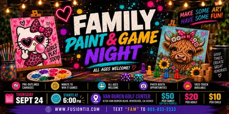 Family Paint & Game Night