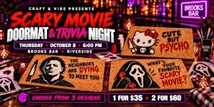Scary Movie Doormat Painting & Trivia