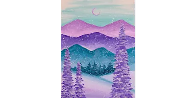 Lavender Winter Bliss - Paint and Sip in Cincinnati | Classpop!™