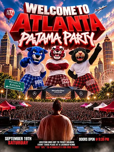 @tookdeen_ PRESENTS WELCOME TO ATLANTA PAJAMA PARTY