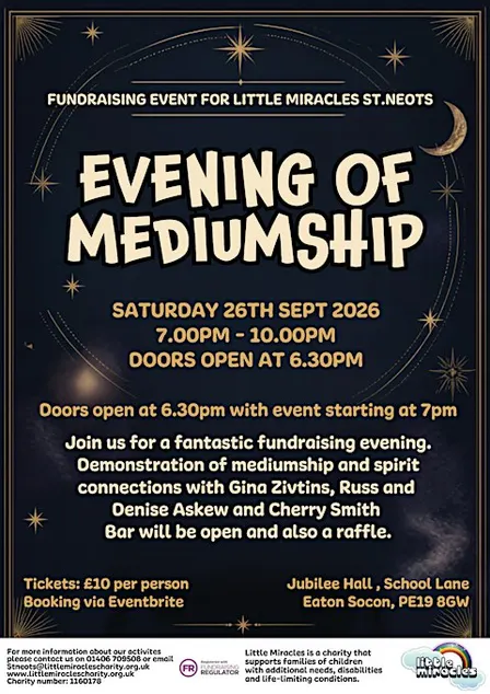 St Neots Psychic Evening 26th Sept 2026