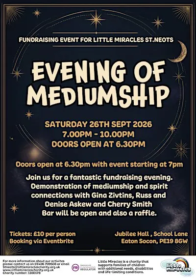 St Neots Psychic Evening 26th Sept 2026