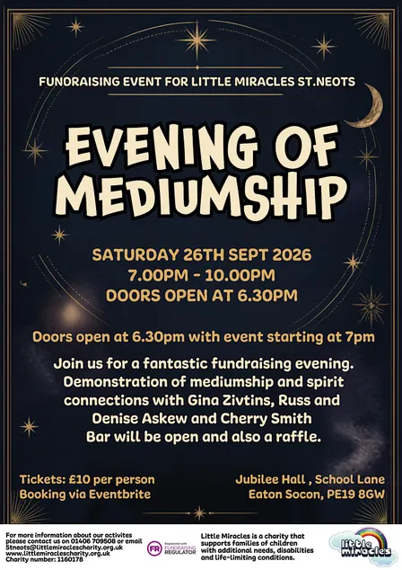 St Neots Psychic Evening 26th Sept 2026