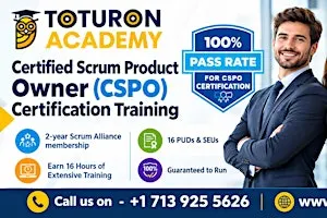 2 Days Certified Scrum Product Owner (CSPO) Training in Ann Arbor, MI