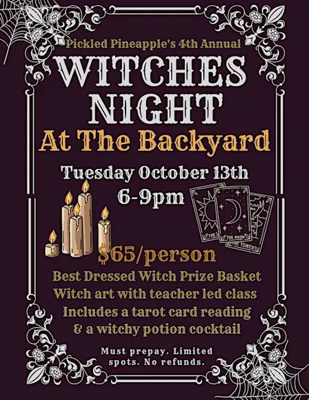 4th Annual Witches Night at The Backyard