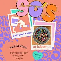 Make & Mingle 90's Retro Craft: Pony Beads | Artober PWYW Craft Series