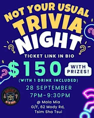 Not Your Usual Trivia Night @ Mala Mia, TST
