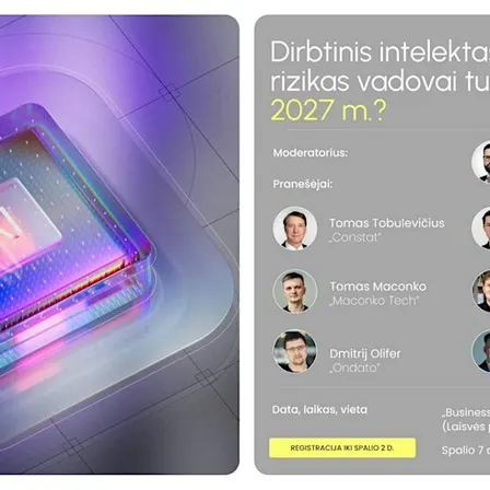 DI versle: kokias rizikas vadovai turi suvaldyti iki 2027 m.?