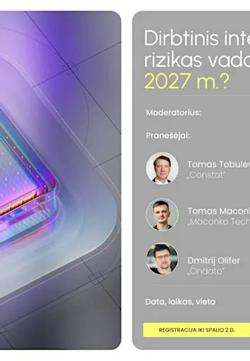 DI versle: kokias rizikas vadovai turi suvaldyti iki 2027 m.?