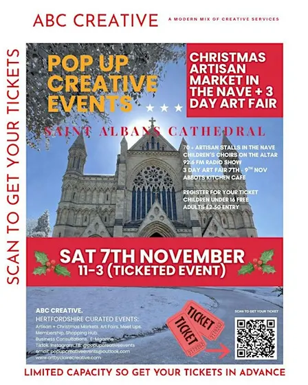 St Albans Cathedral + Christmas Artisan Market + 3 Day Art Fair