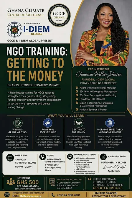 NGO Training: Getting to the Money– Grants, Storytelling, Strategy & Impact