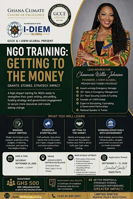 NGO Training: Getting to the Money– Grants, Storytelling, Strategy & Impact