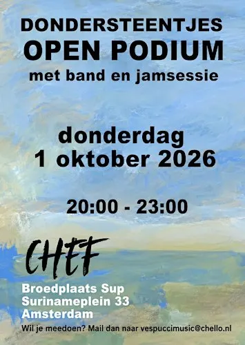 Dondersteentjes Open Podium met jamsessie